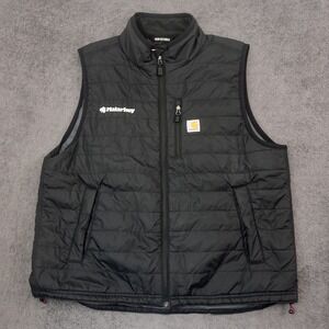 Carhartt Vest Mens XL Black Rain Defender Relaxed Fit 102286 Insulated Workwear